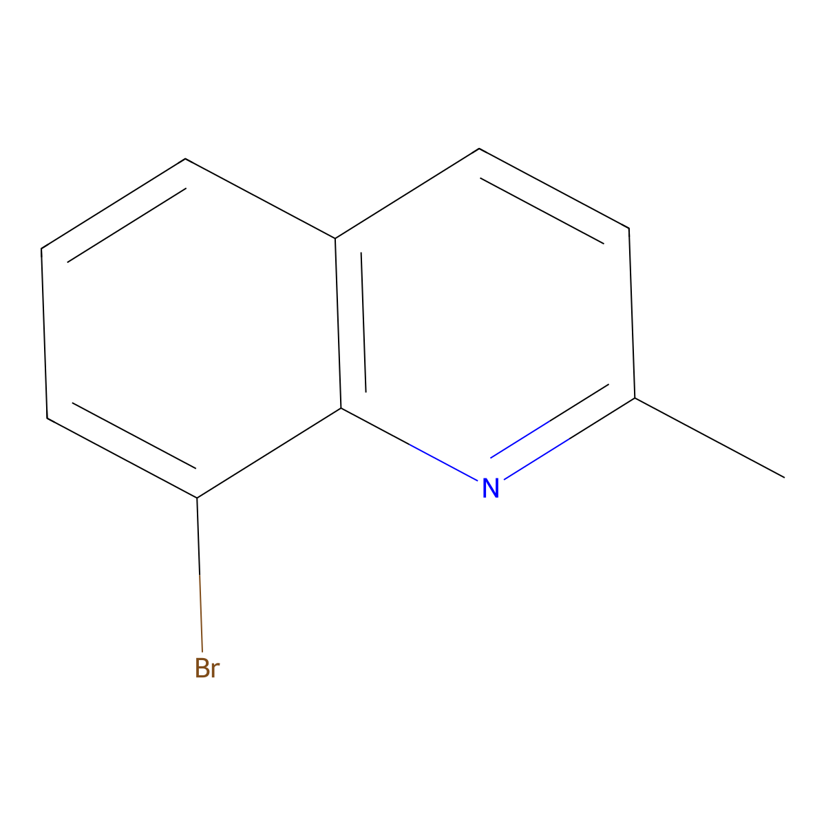 8-Bromo-2-methylquinoline molecular structure, CAS 61047-43-6