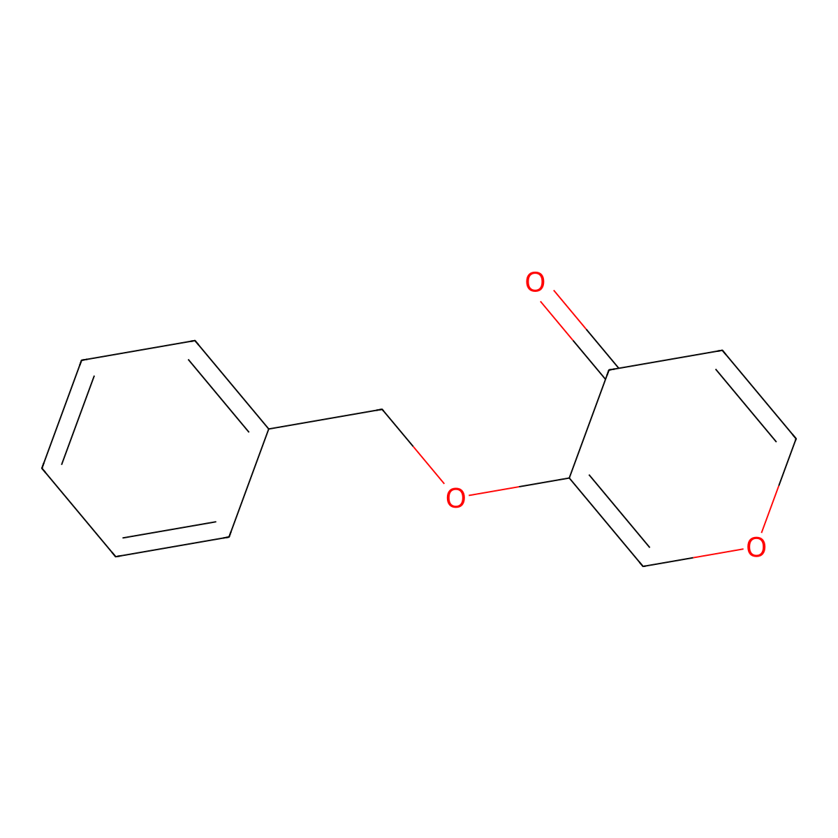 3-Benzyloxy-4-pyrone molecular structure, CAS 61049-67-0