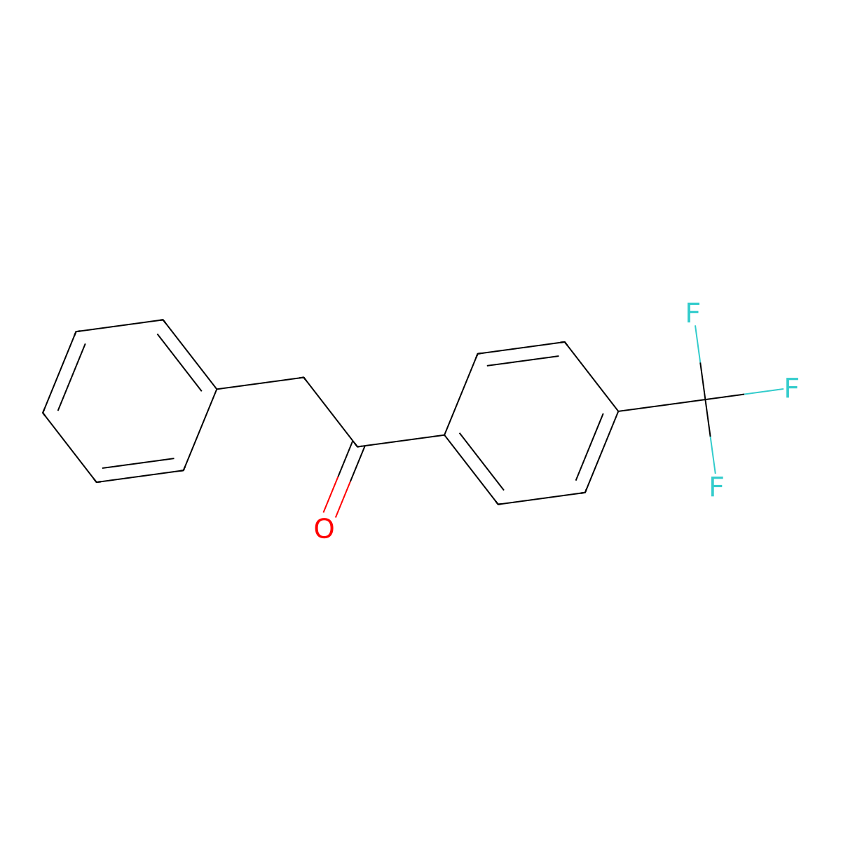 2-Phenyl-4'-trifluoromethylacetophenone molecular structure, CAS 61062-55-3
