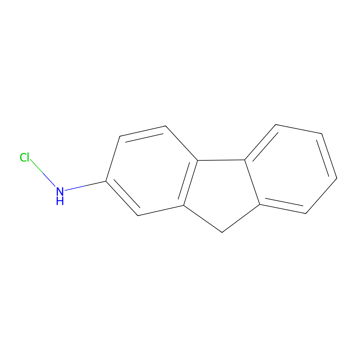 9H-Fluoren-2-amine, N-chloro- molecular structure, CAS 61064-66-2