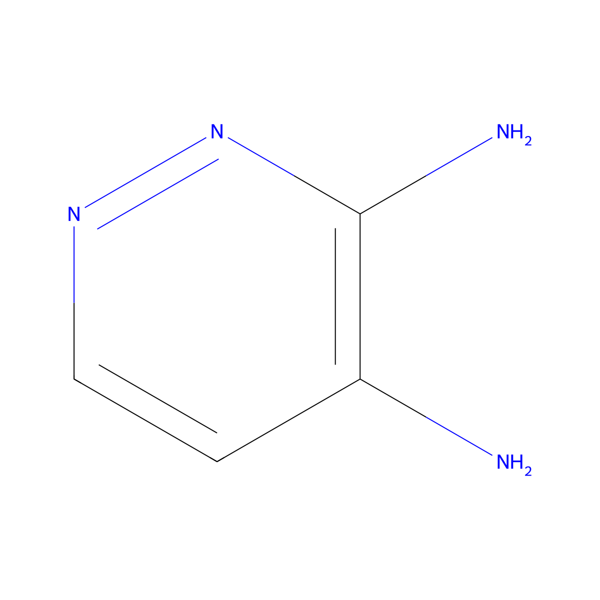 Pyridazine-3,4-diamine molecular structure, CAS 61070-98-2