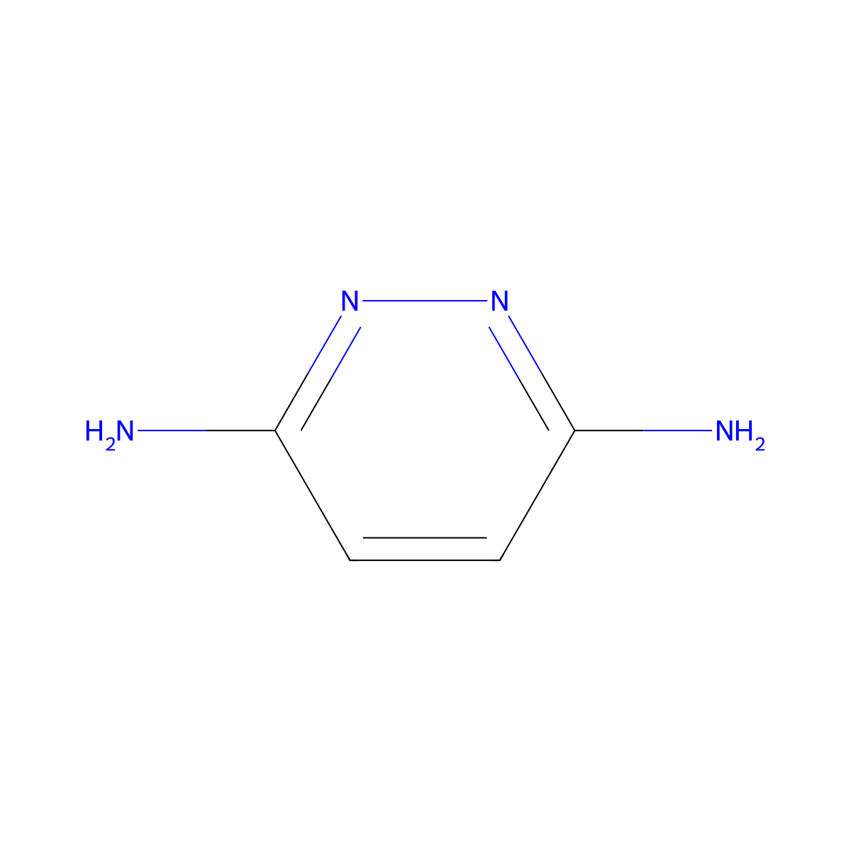 Pyridazine-3,6-diamine molecular structure, CAS 61070-99-3