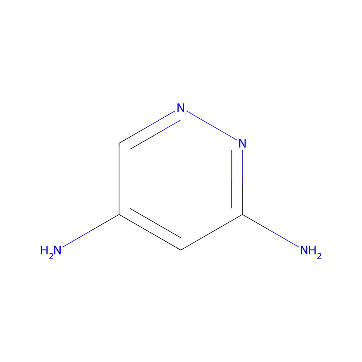 Pyridazine-3,5-diamine molecular structure, CAS 61071-13-4