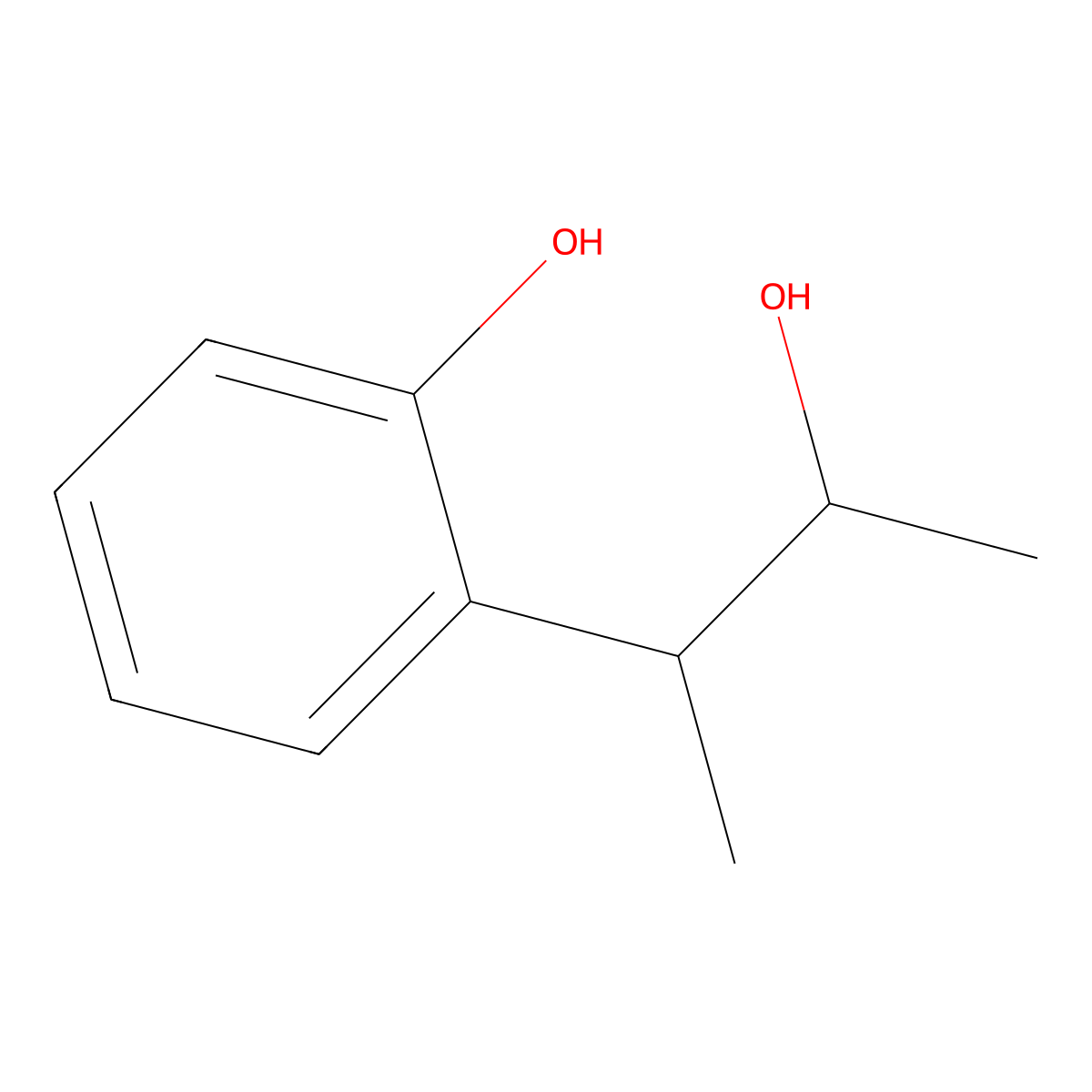 2-(3-Hydroxybutan-2-yl)phenol molecular structure, CAS 61073-13-0