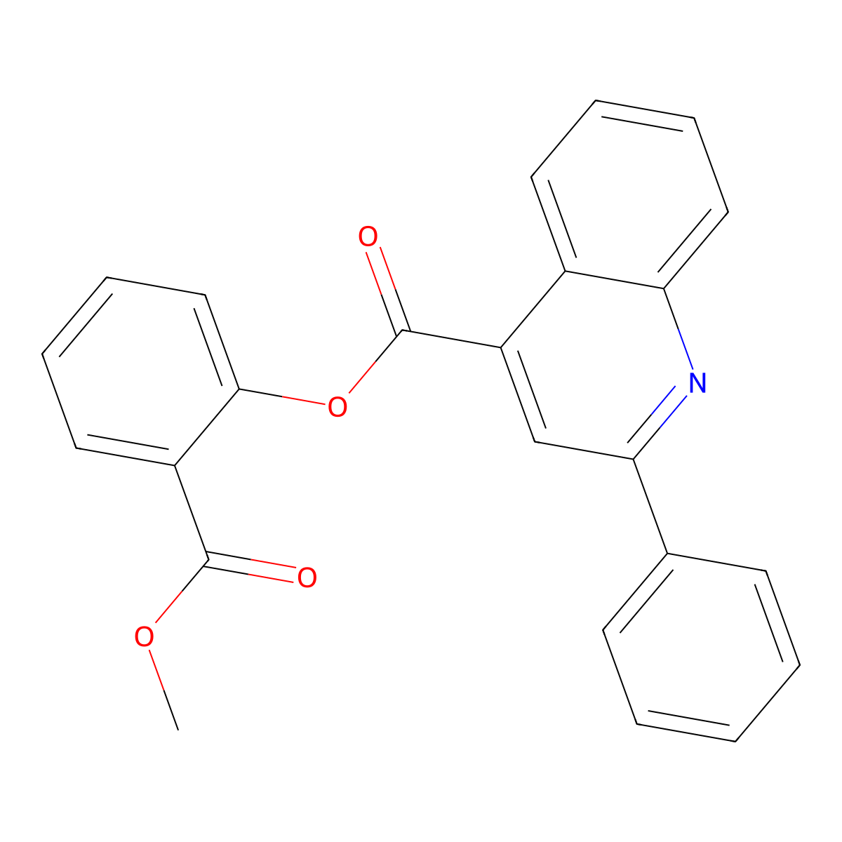2-(Methoxycarbonyl)phenyl 2-phenylquinoline-4-carboxylate molecular structure, CAS 610757-51-2