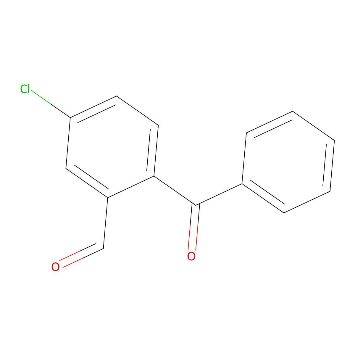 2-Benzoyl-5-chlorobenzaldehyde molecular structure, CAS 61077-14-3