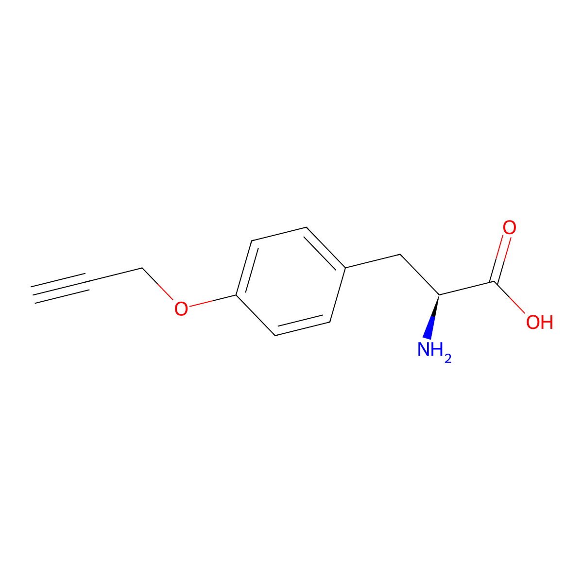 H-L-Tyr(Propargyl)-OH molecular structure, CAS 610794-20-2