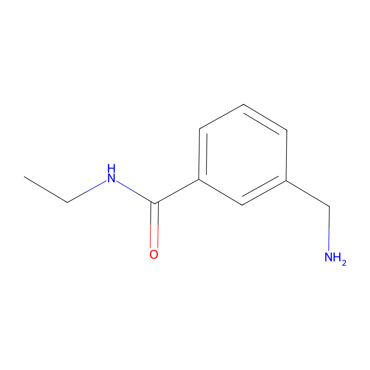 3-(Aminomethyl)-N-ethylbenzamide molecular structure, CAS 610799-46-7
