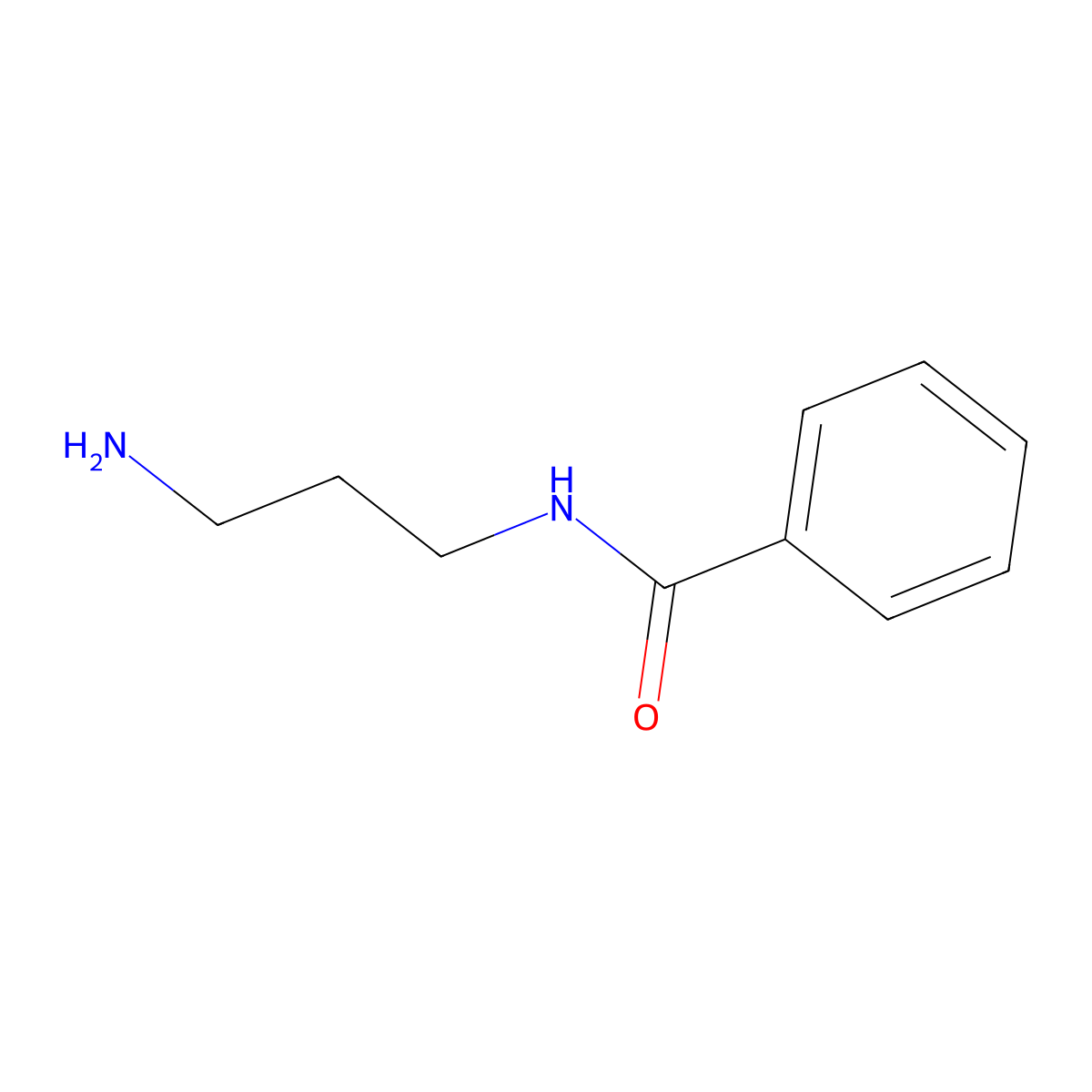 n-(3-Aminopropyl)benzamide molecular structure, CAS 6108-74-3