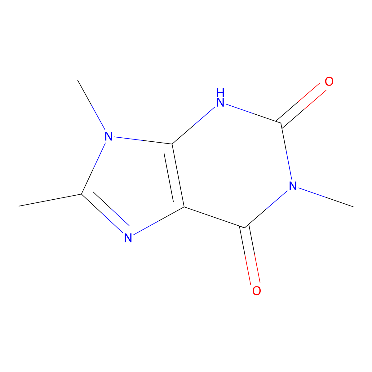 1,8,9-trimethyl-3H-purine-2,6-dione molecular structure, CAS 61080-28-2