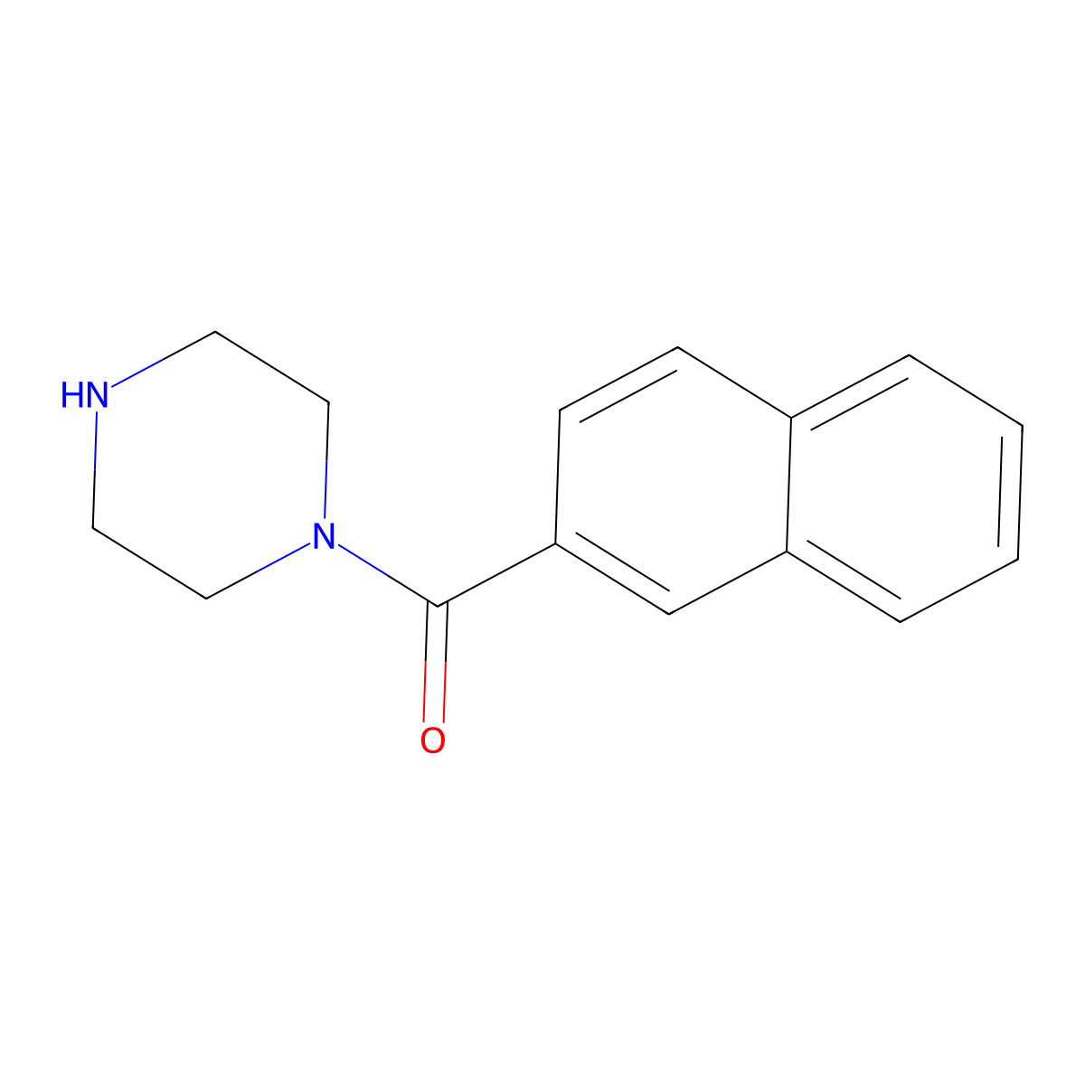 1-(Naphthalene-2-carbonyl)piperazine molecular structure, CAS 610802-12-5