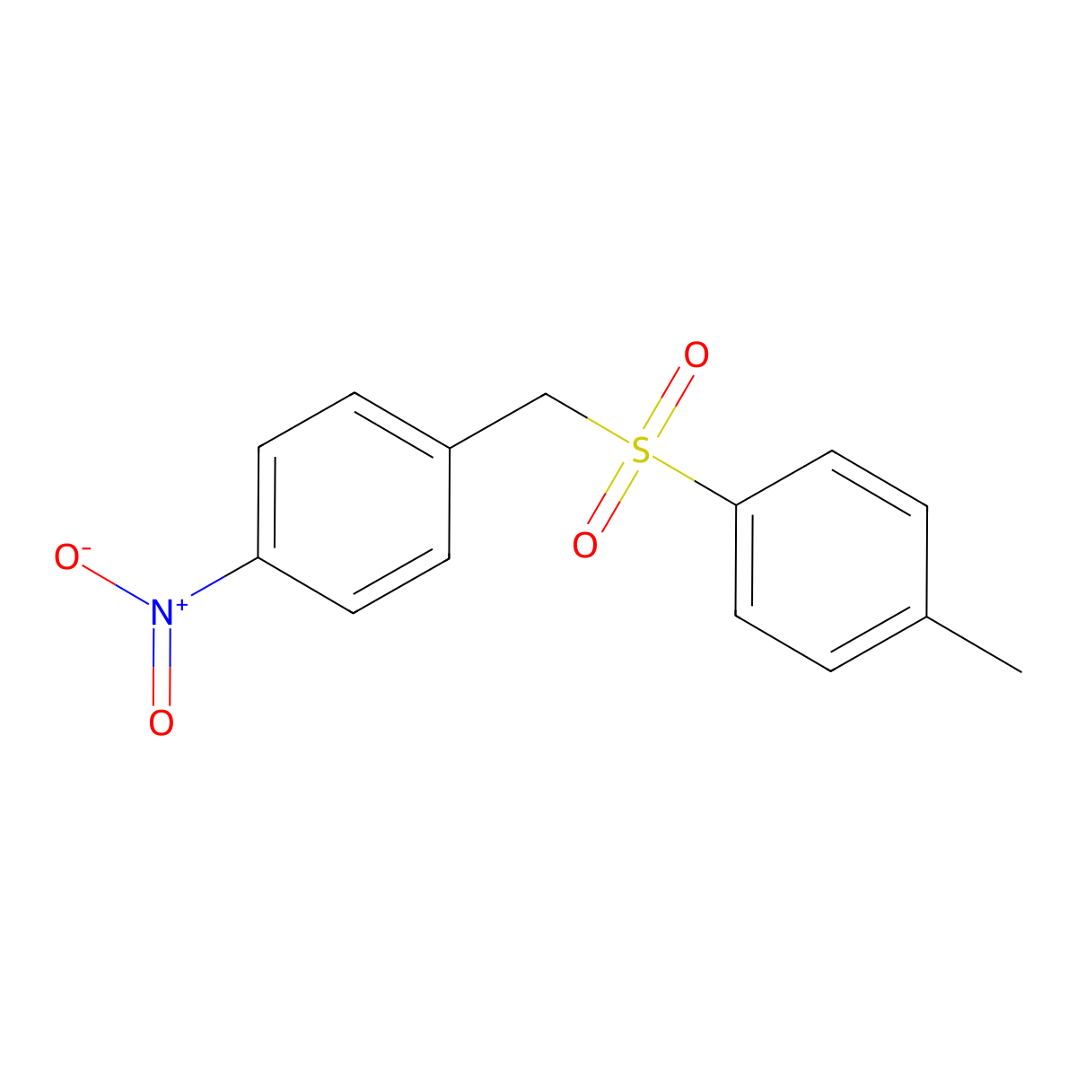 1-Methyl-4-[(4-nitrobenzyl)sulfonyl]benzene molecular structure, CAS 61081-32-1