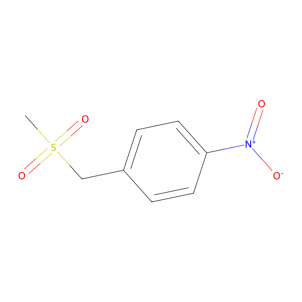 1-(Methanesulfonylmethyl)-4-nitrobenzene molecular structure, CAS 61081-34-3
