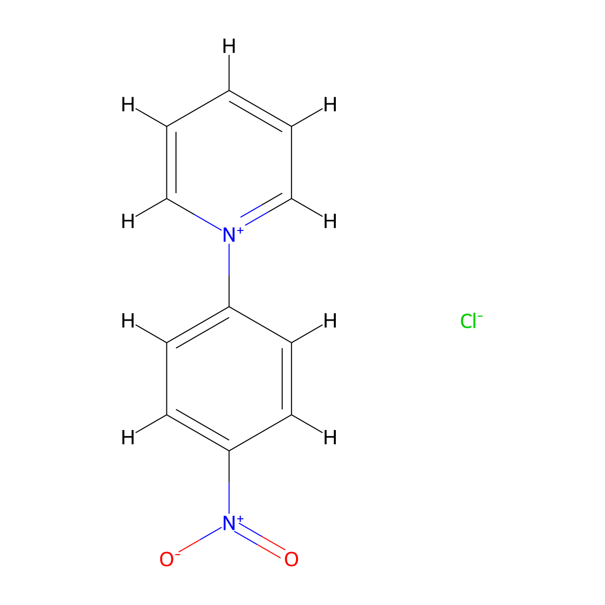 1-(4-Nitrophenyl)pyridin-1-ium chloride molecular structure, CAS 61083-49-6