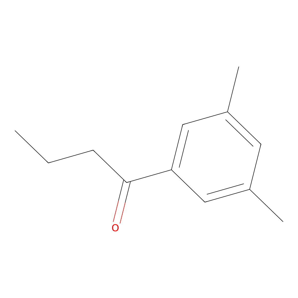1-(3,5-Dimethylphenyl)butan-1-one molecular structure, CAS 61088-39-9