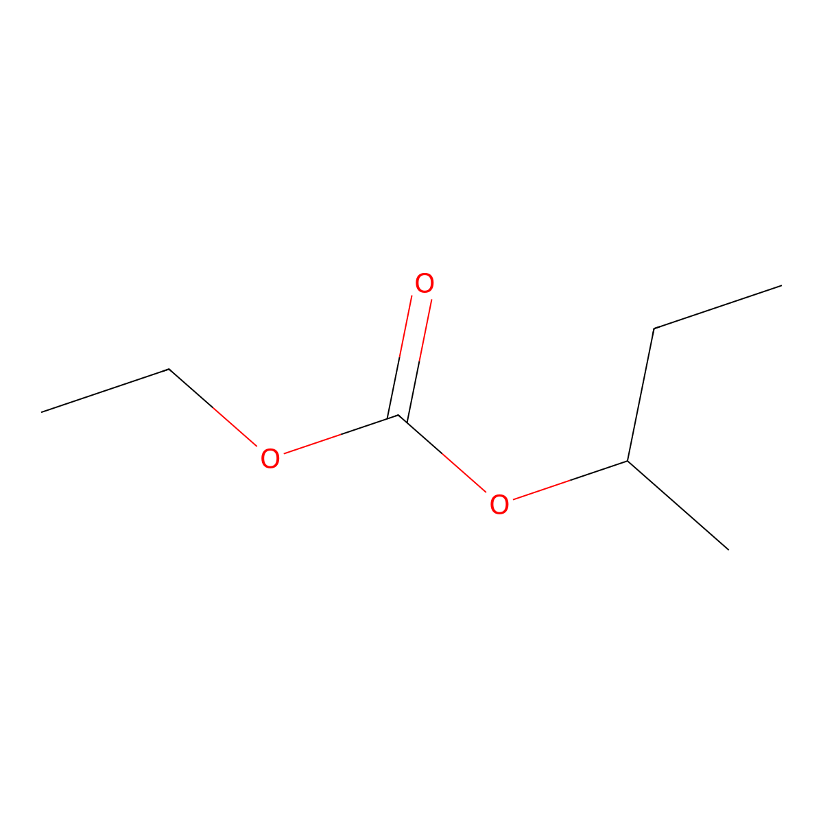 Carbonic acid, ethyl 1-methylpropyl ester molecular structure, CAS 61097-74-3