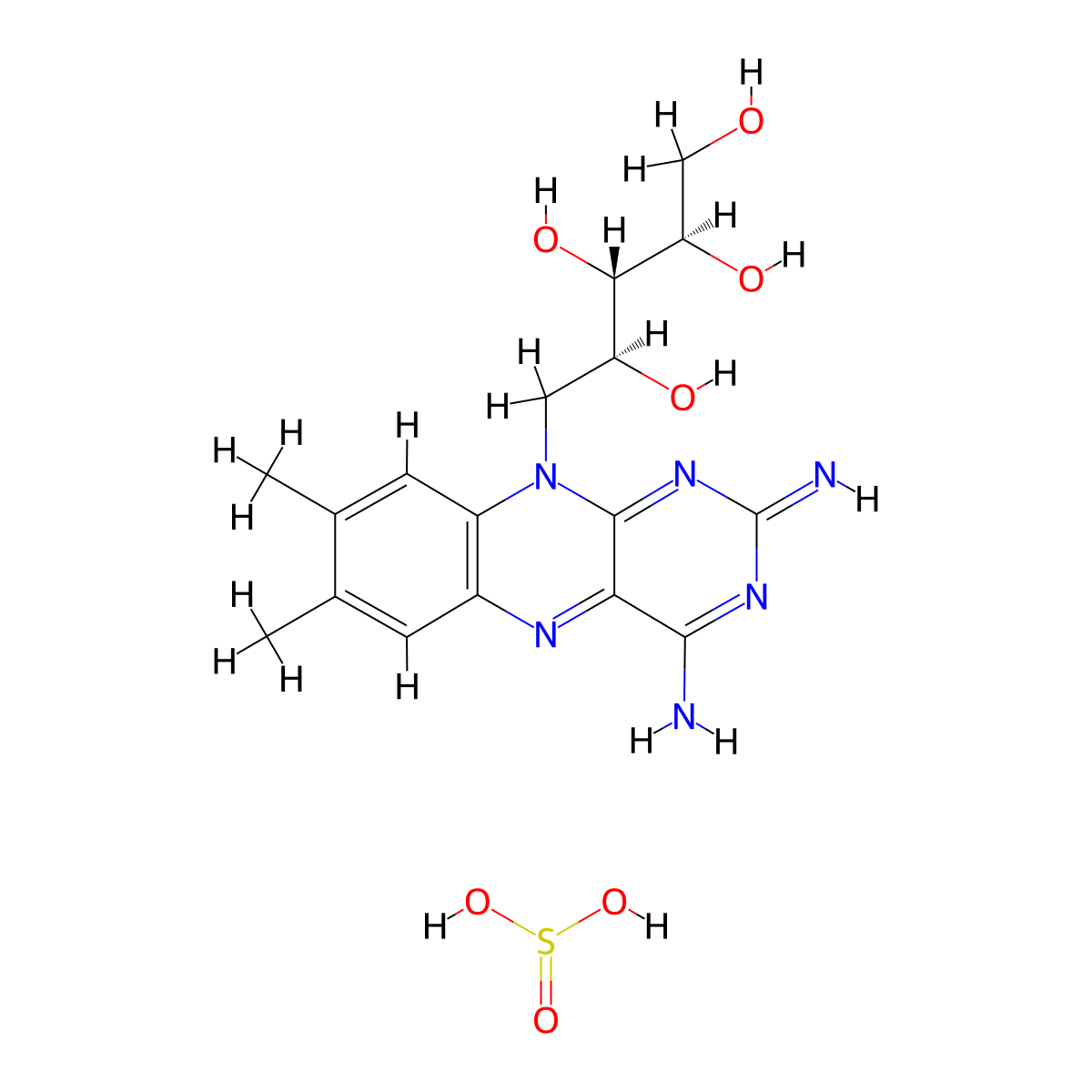 2(4)-Imino-4(2)-amino-2,4-dideoxyriboflavin molecular structure, CAS 61098-18-8