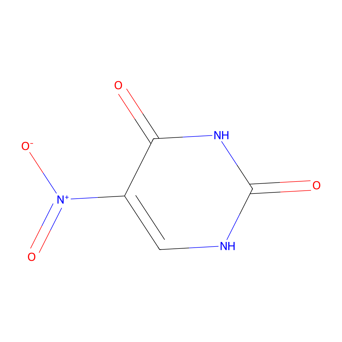 5-Nitrouracil molecular structure, CAS 611-08-5
