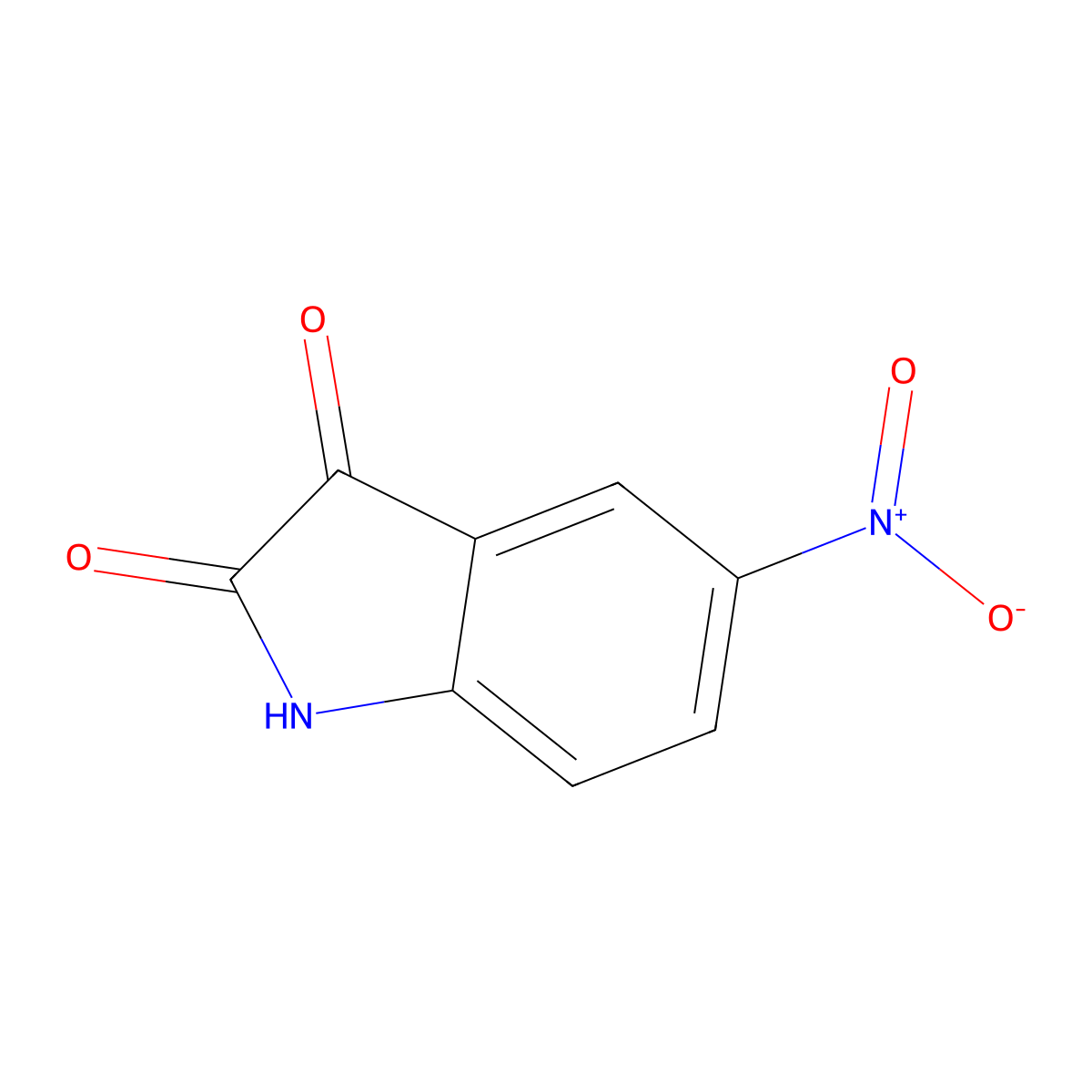 5-Nitroisatin molecular structure, CAS 611-09-6