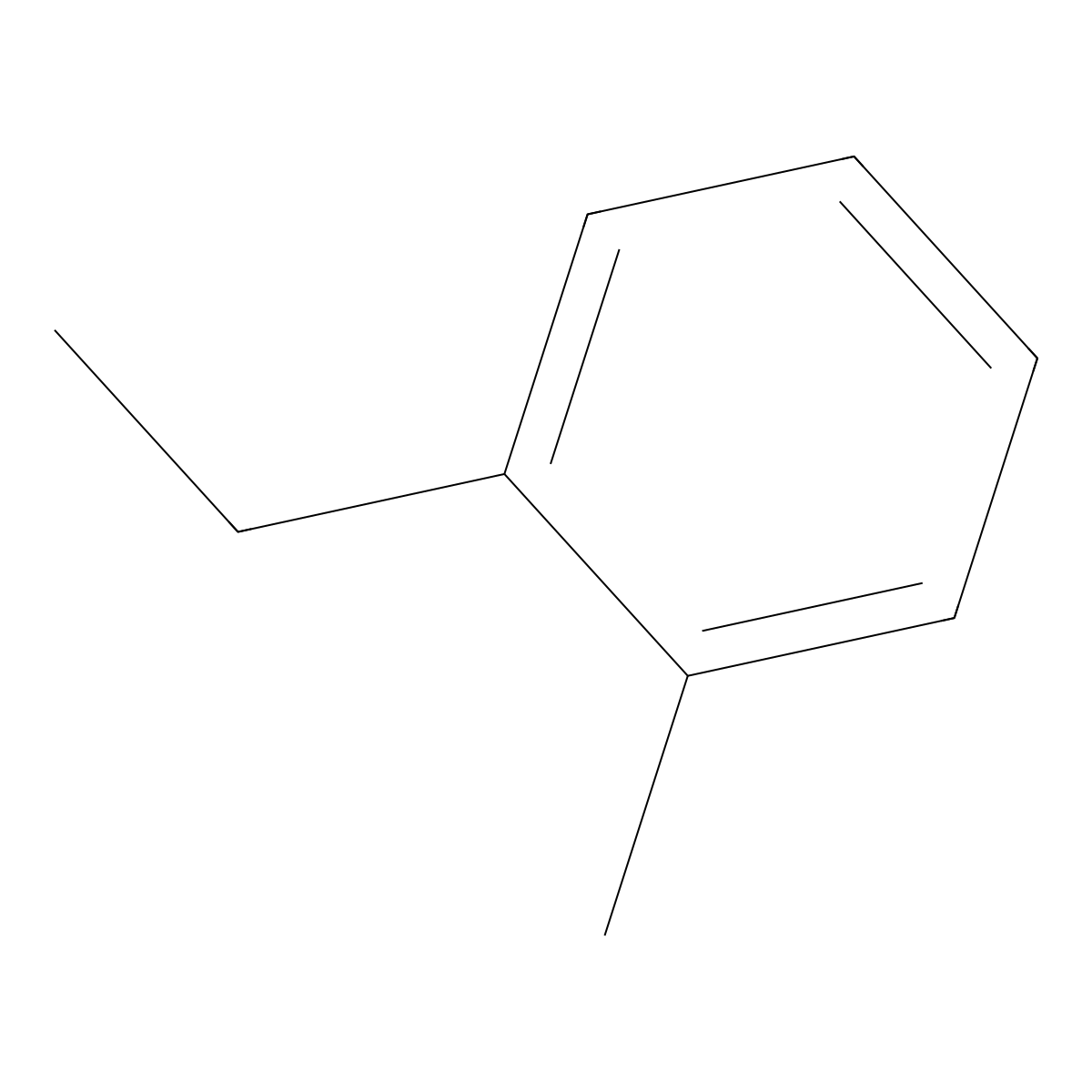 1-Ethyl-2-Methylbenzene molecular structure, CAS 611-14-3