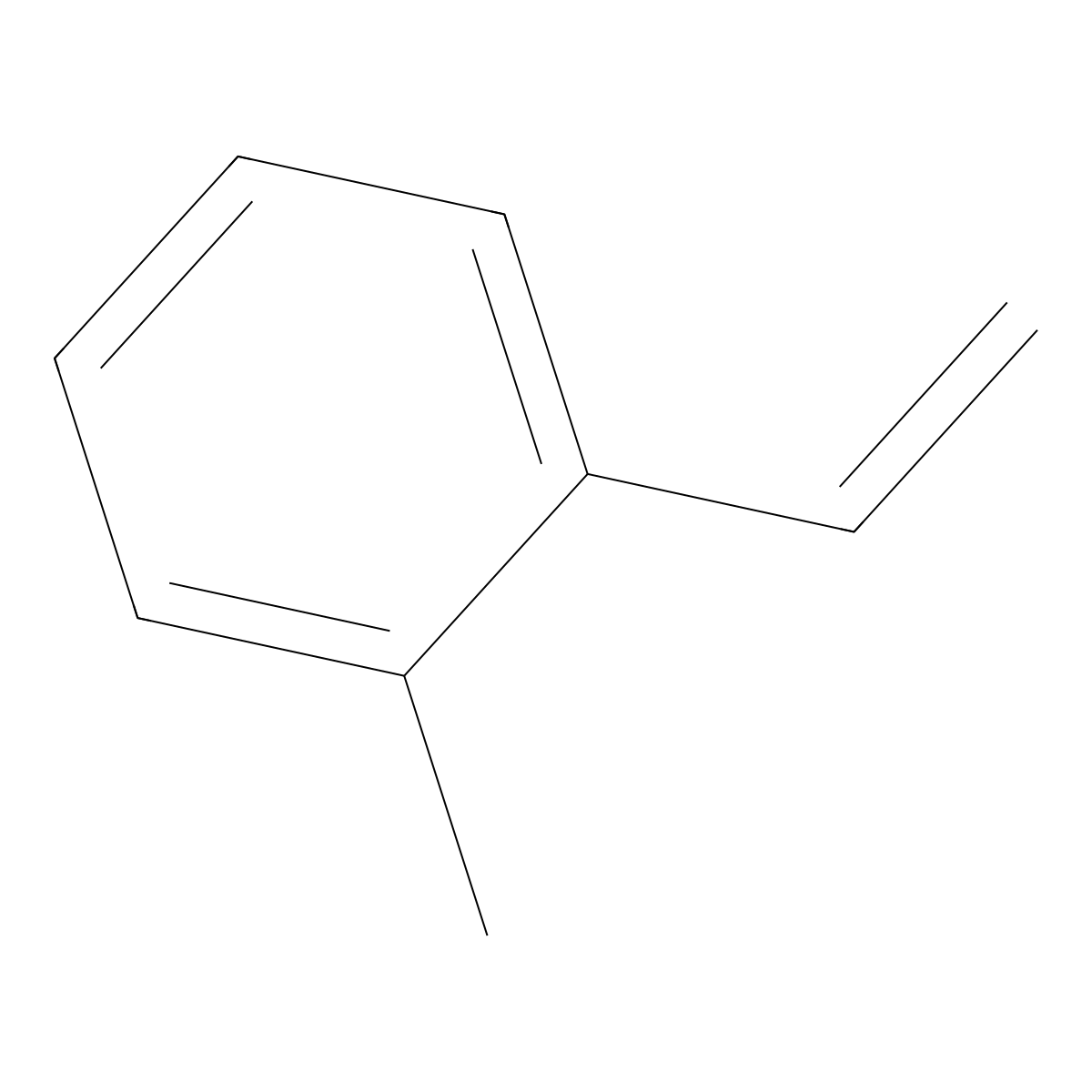 2-Methylstyrene molecular structure, CAS 611-15-4