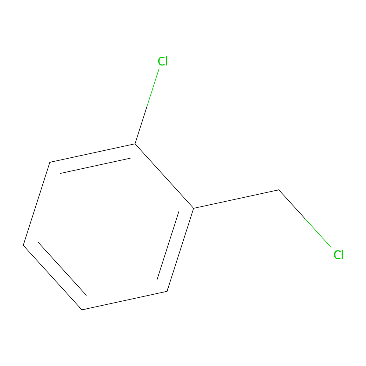 2-Chlorobenzyl chloride molecular structure, CAS 611-19-8