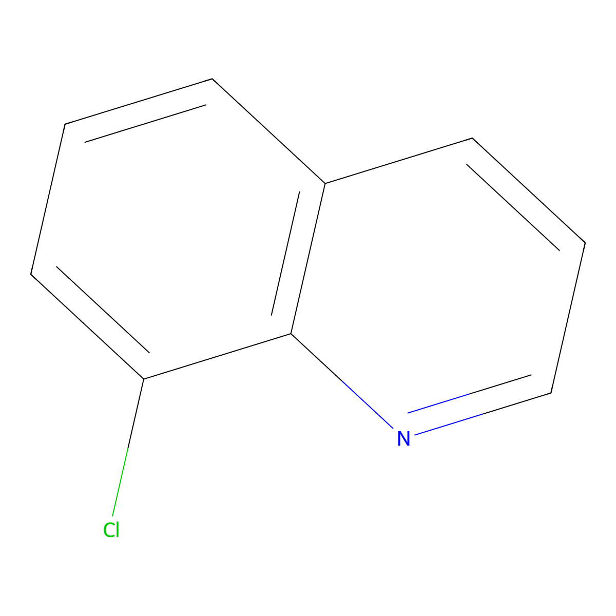 8-Chloroquinoline molecular structure, CAS 611-33-6