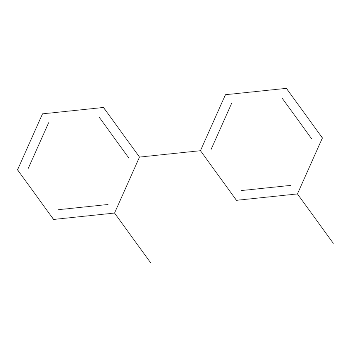 2,3'-Dimethylbiphenyl molecular structure, CAS 611-43-8