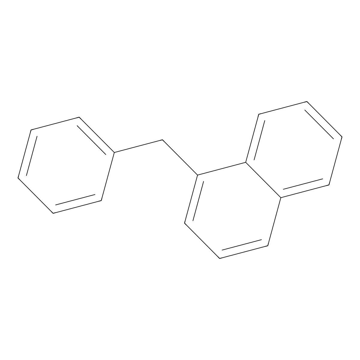 1-Benzylnaphthalene molecular structure, CAS 611-45-0