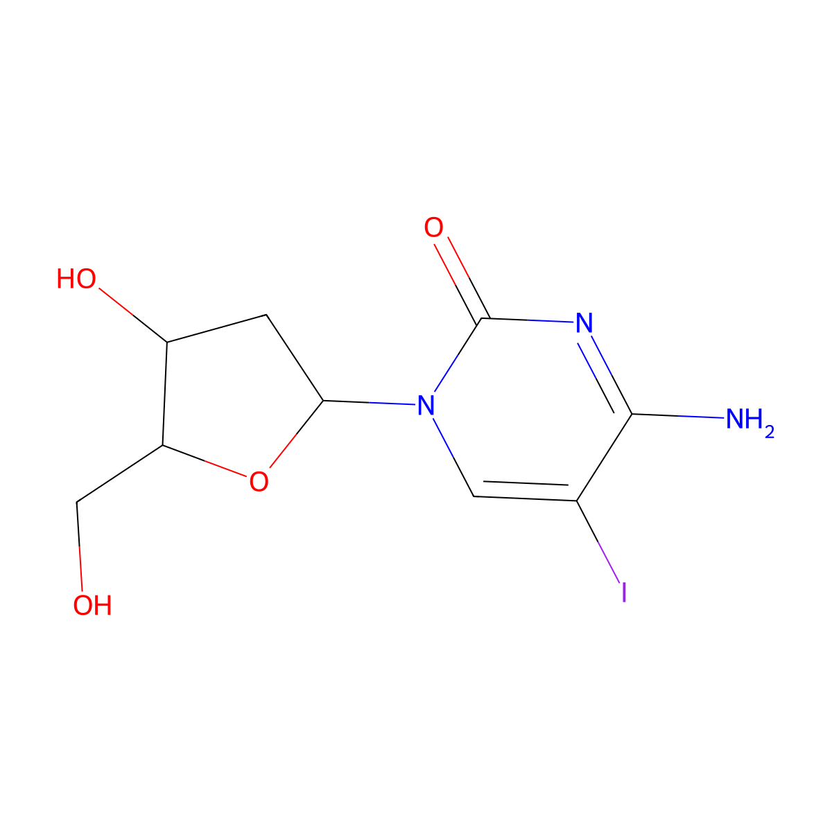 Ibacitabine molecular structure, CAS 611-53-0