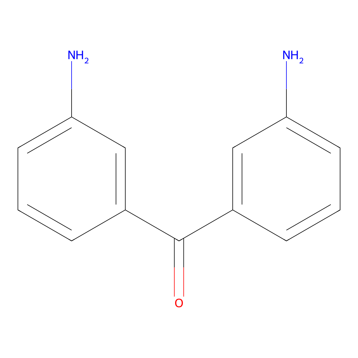 3,3'-Diaminobenzophenone molecular structure, CAS 611-79-0