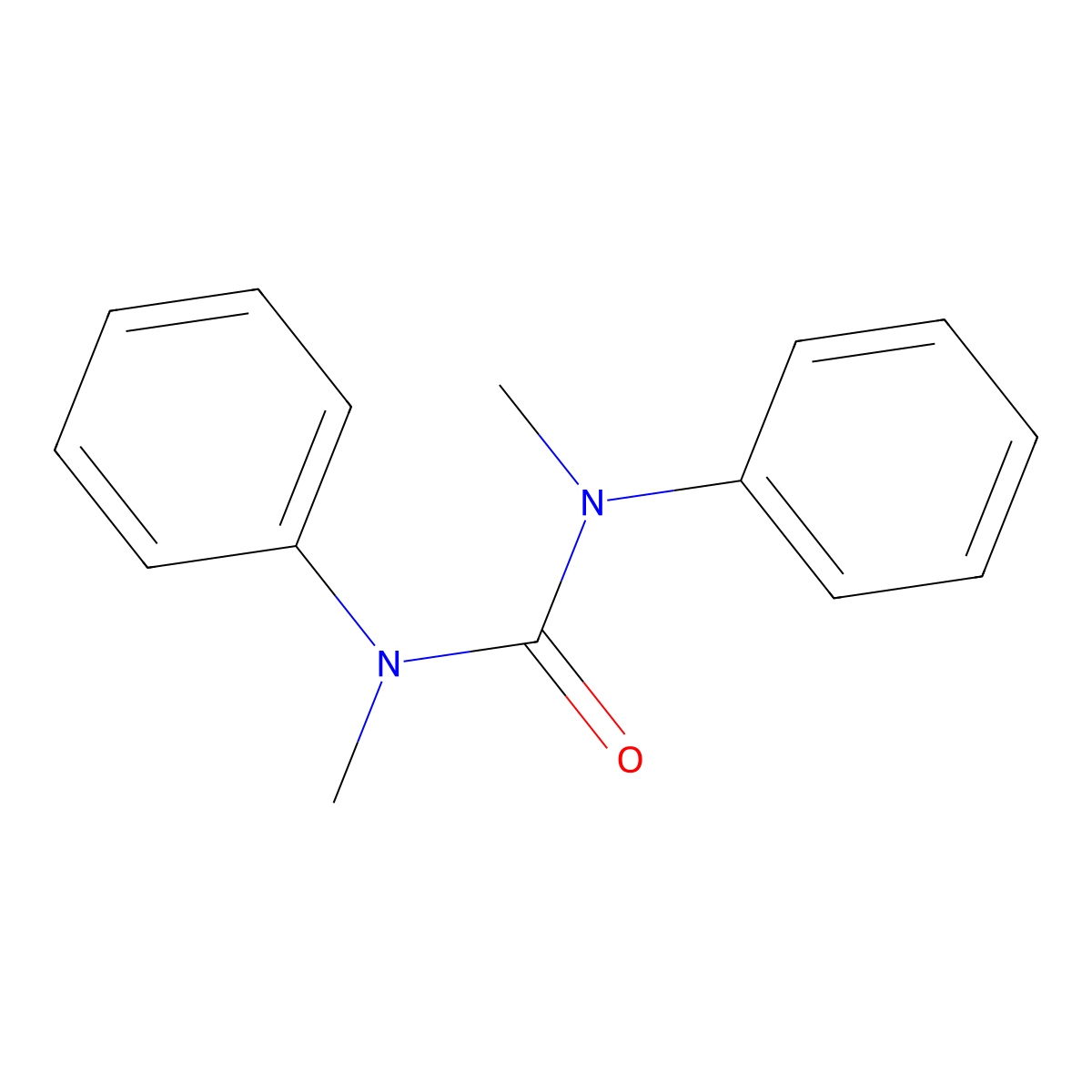 1,3-Dimethyl-1,3-diphenylurea molecular structure, CAS 611-92-7