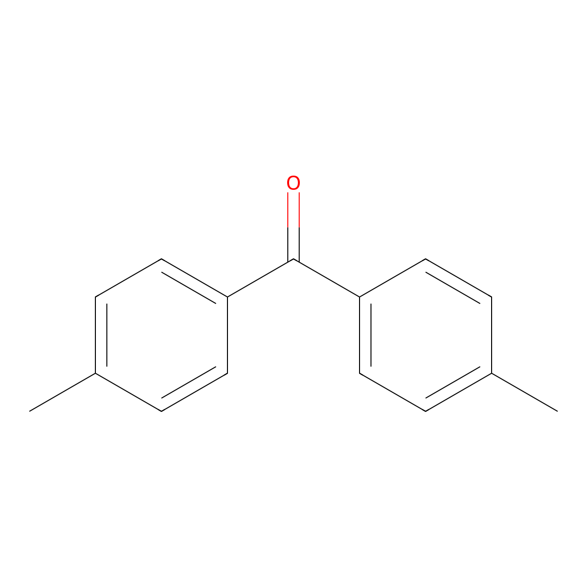 4,4'-Dimethylbenzophenone molecular structure, CAS 611-97-2