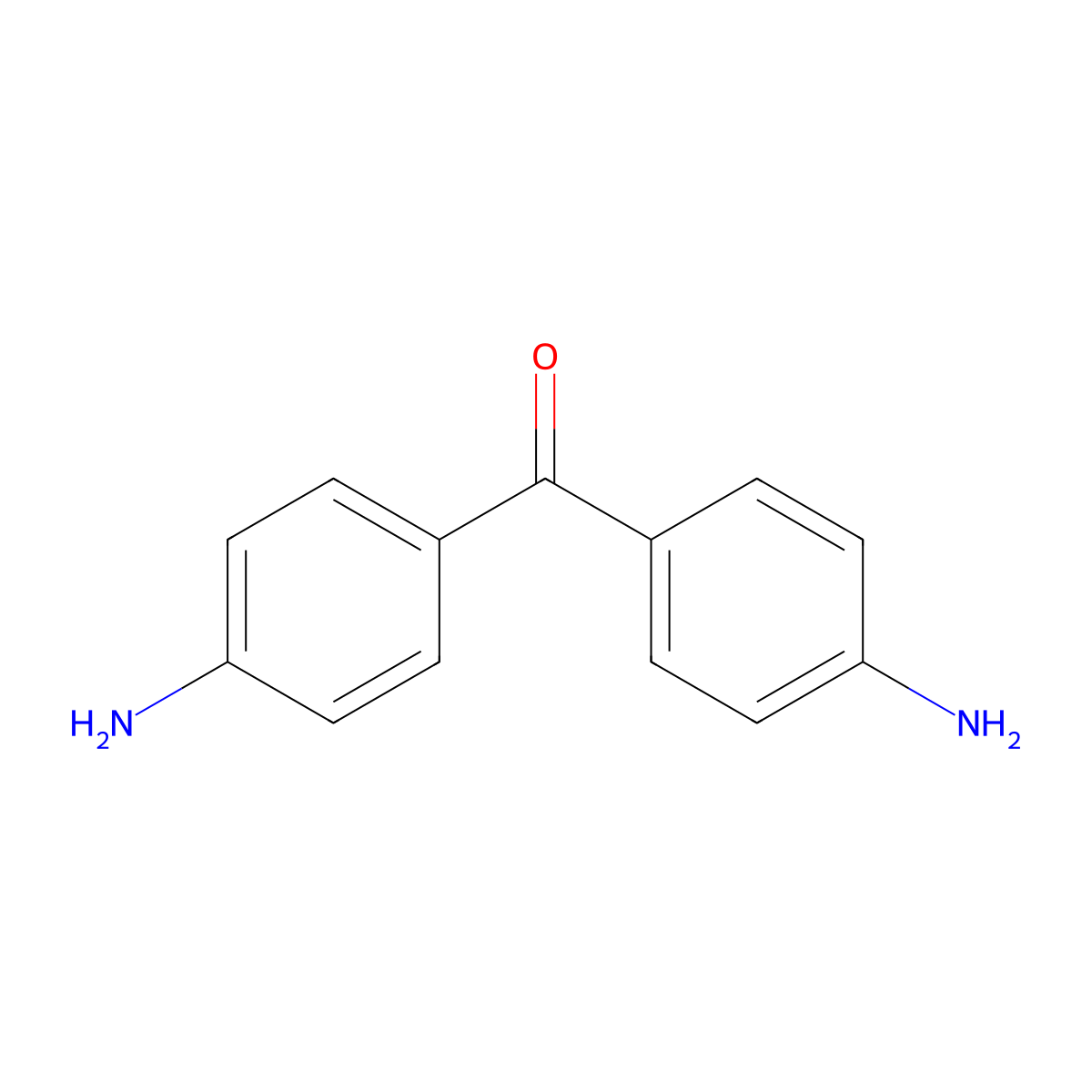 4,4'-Diaminobenzophenone molecular structure, CAS 611-98-3