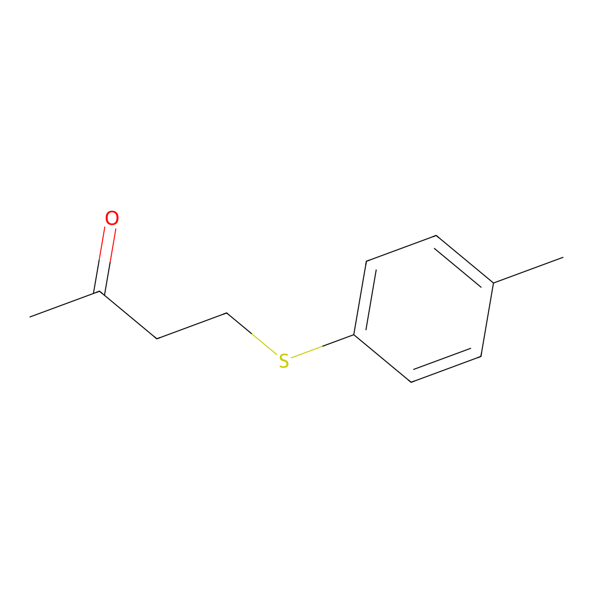 4-(p-Tolylthio)butan-2-one molecular structure, CAS 6110-02-7
