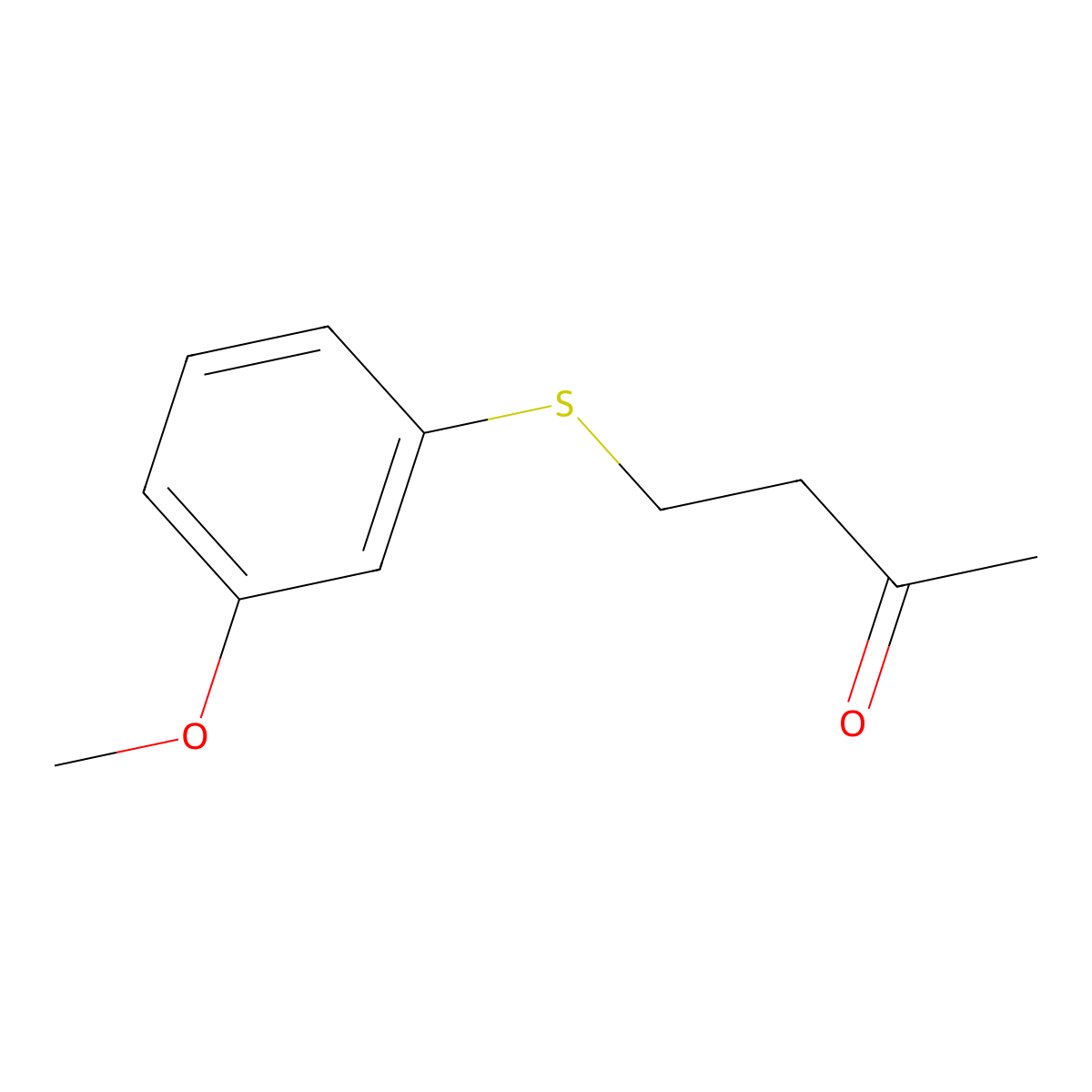 4-((3-Methoxyphenyl)thio)butan-2-one molecular structure, CAS 6110-05-0