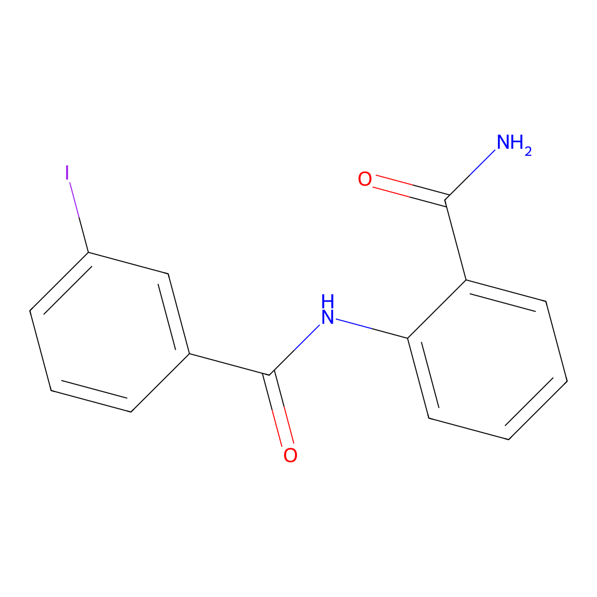2-[(3-Iodobenzoyl)amino]benzamide molecular structure, CAS 6110-30-1