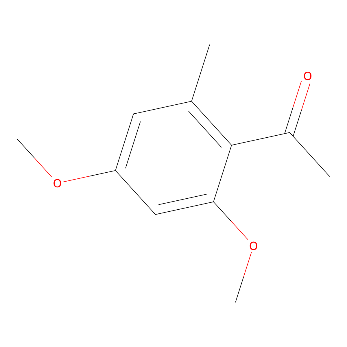 1-(2,4-Dimethoxy-6-methylphenyl)ethanone molecular structure, CAS 6110-38-9