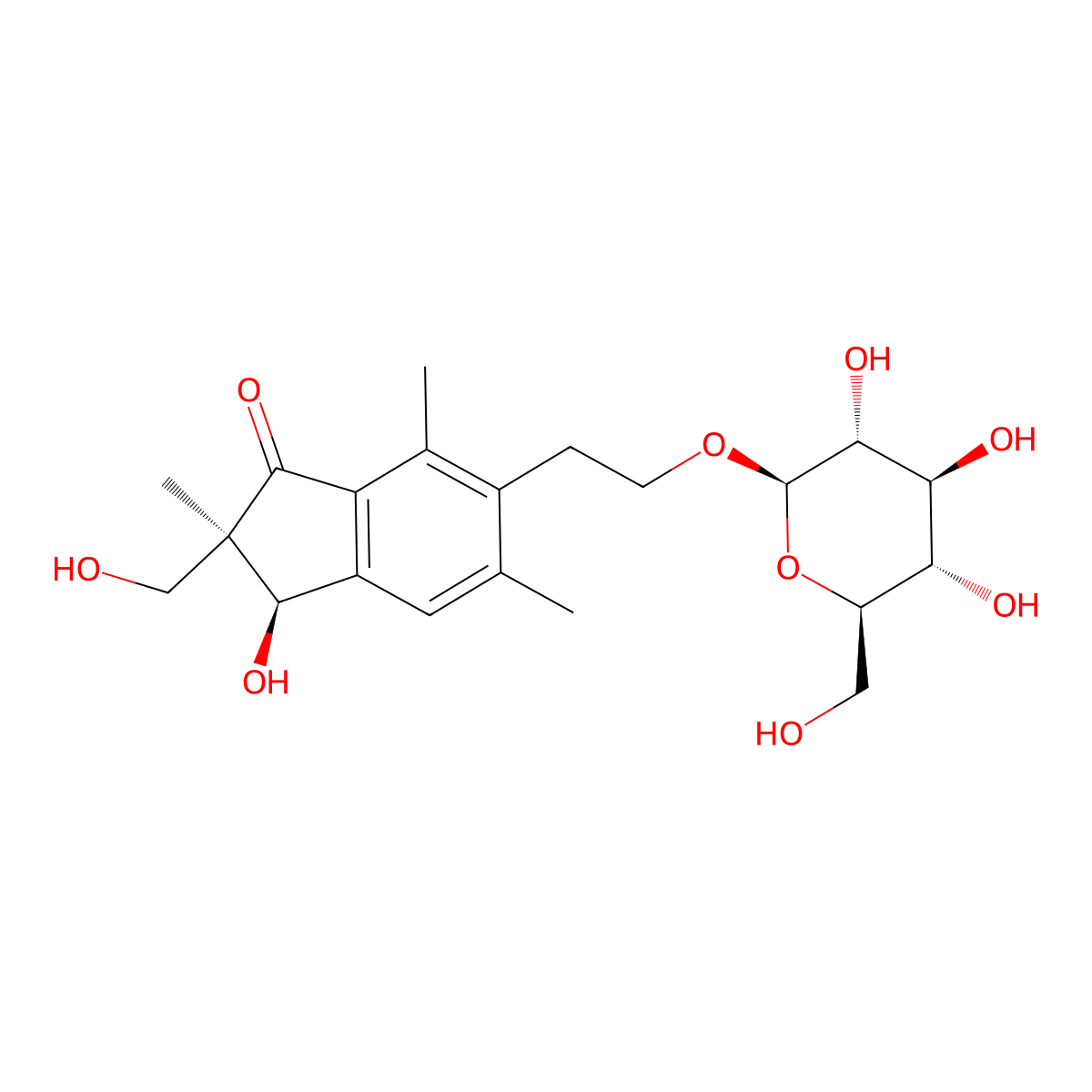 Pterosin L 2'-O-glucoside molecular structure, CAS 61102-11-2