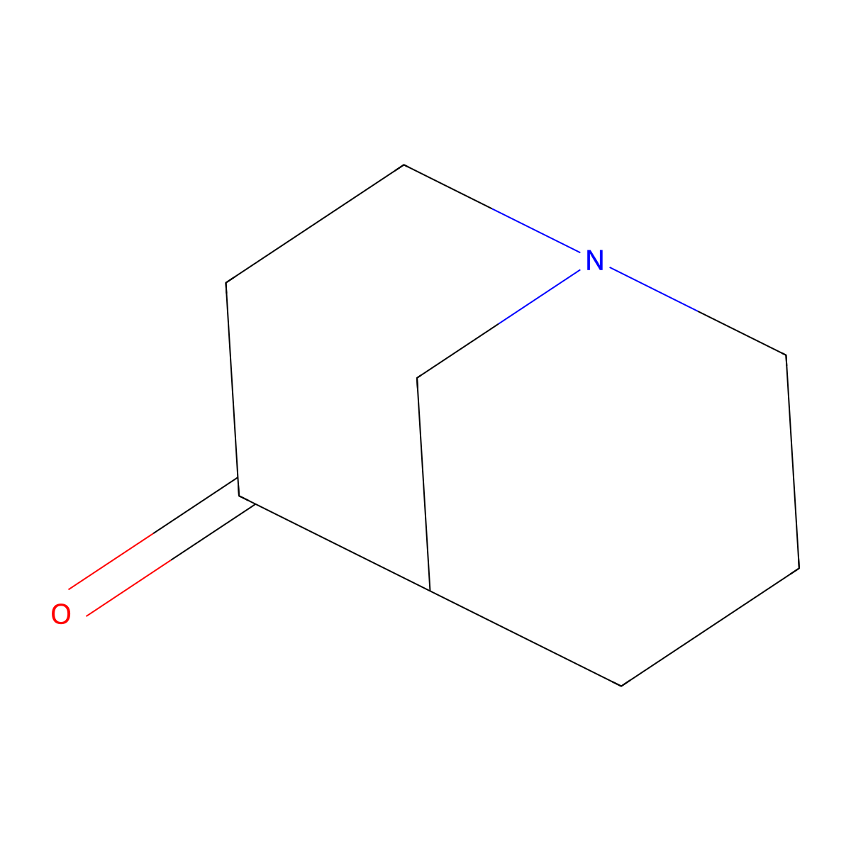 1-Azabicyclo(3.3.1)nonan-4-one molecular structure, CAS 61108-24-5