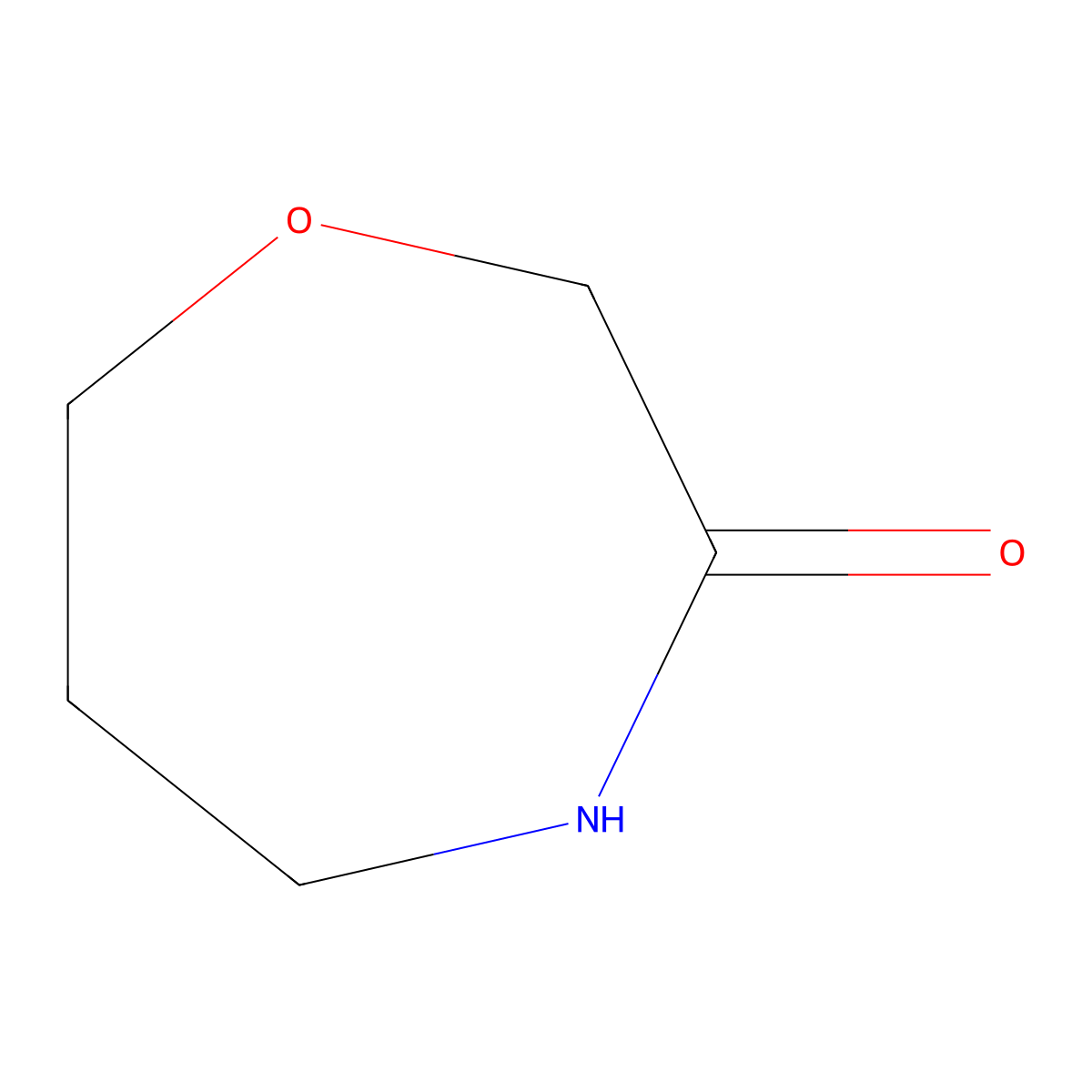 1,4-Oxazepan-3-one molecular structure, CAS 61108-69-8