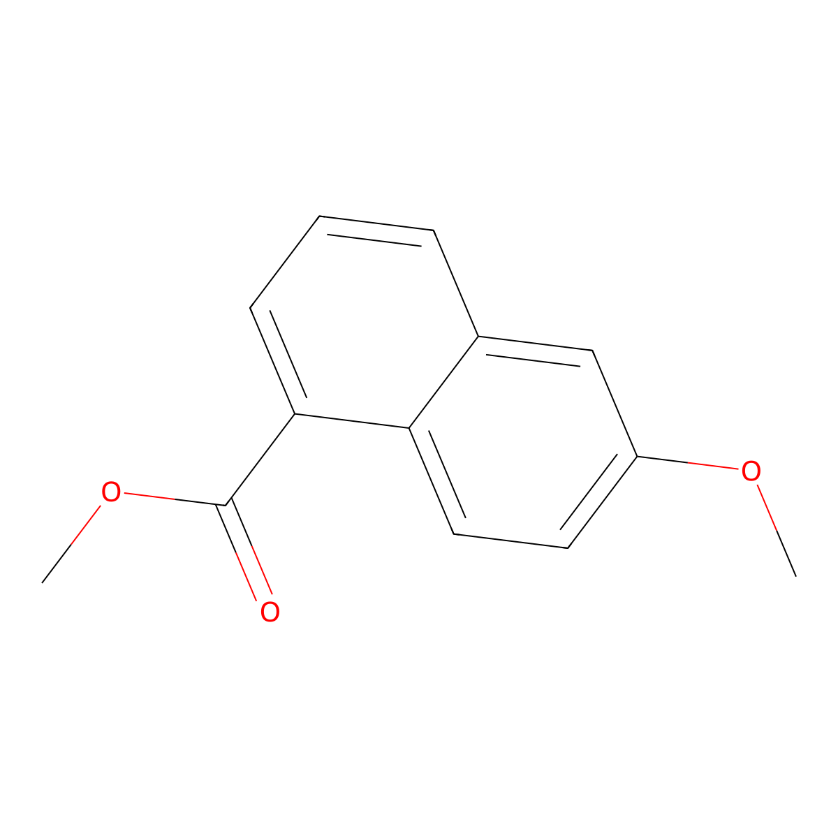 Methyl 6-methoxy-1-naphthoate molecular structure, CAS 61109-48-6