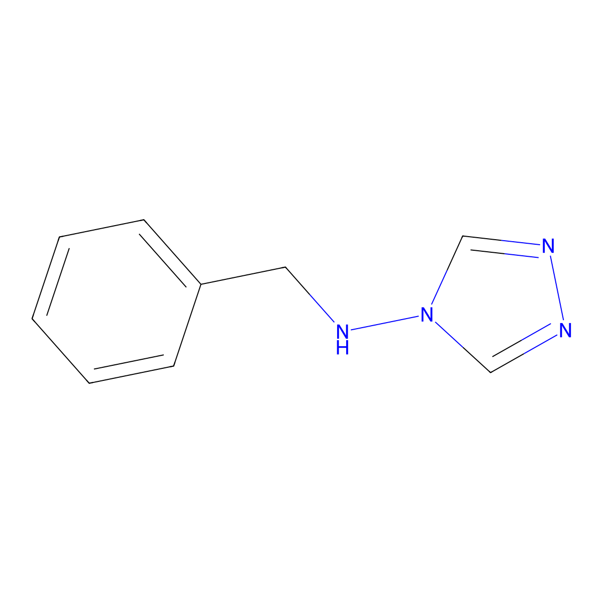 4-Benzylamino-4H-1,2,4-triazole molecular structure, CAS 6111-75-7