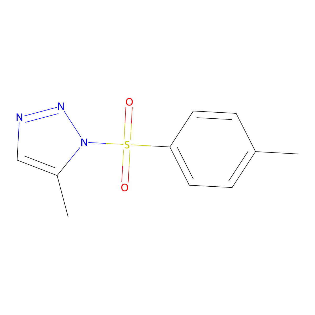 5-Methyl-1-((4-methylphenyl)sulfonyl)-1H-1,2,3-triazole molecular structure, CAS 6111-92-8