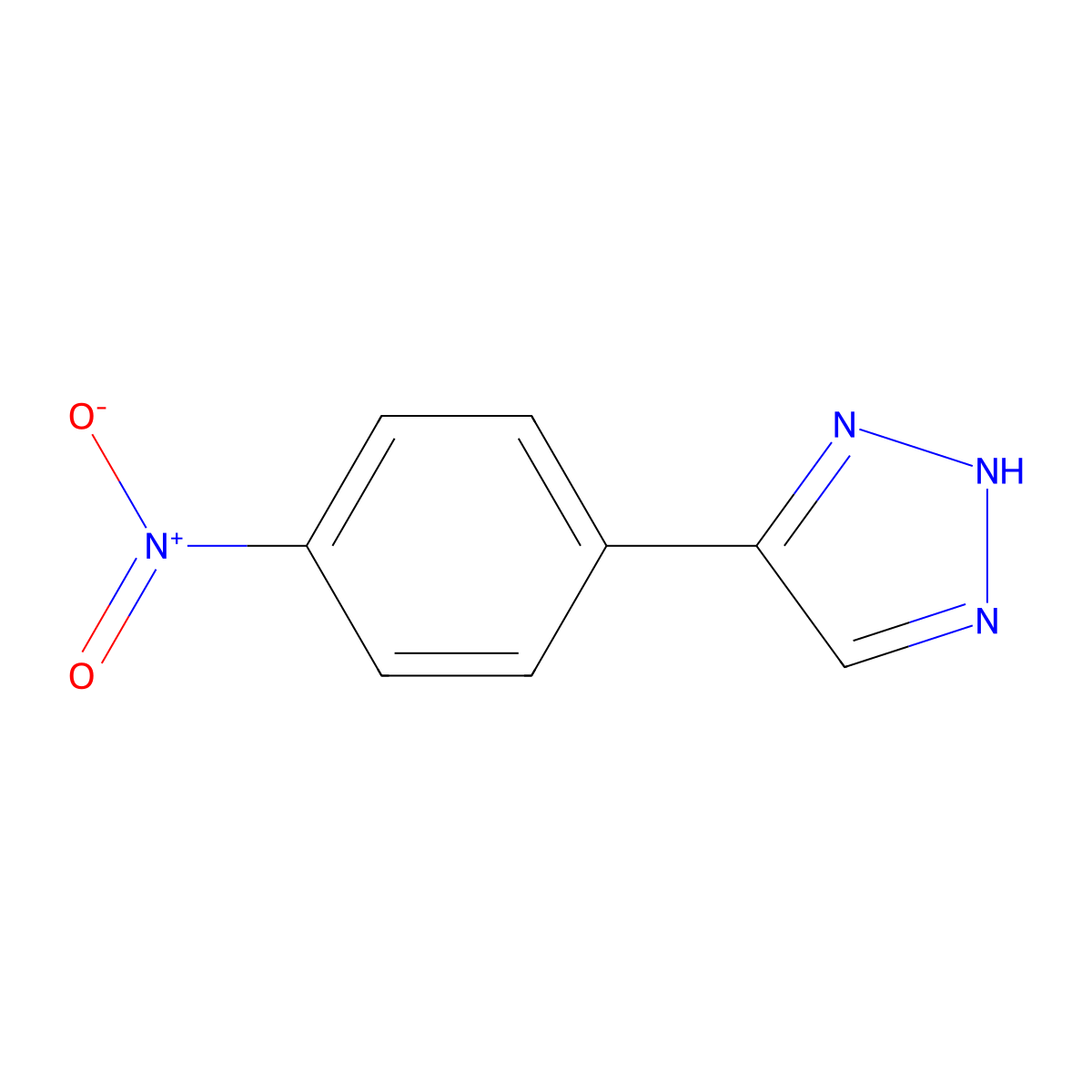 4-(4-Nitrophenyl)-1H-1,2,3-triazole molecular structure, CAS 6111-97-3