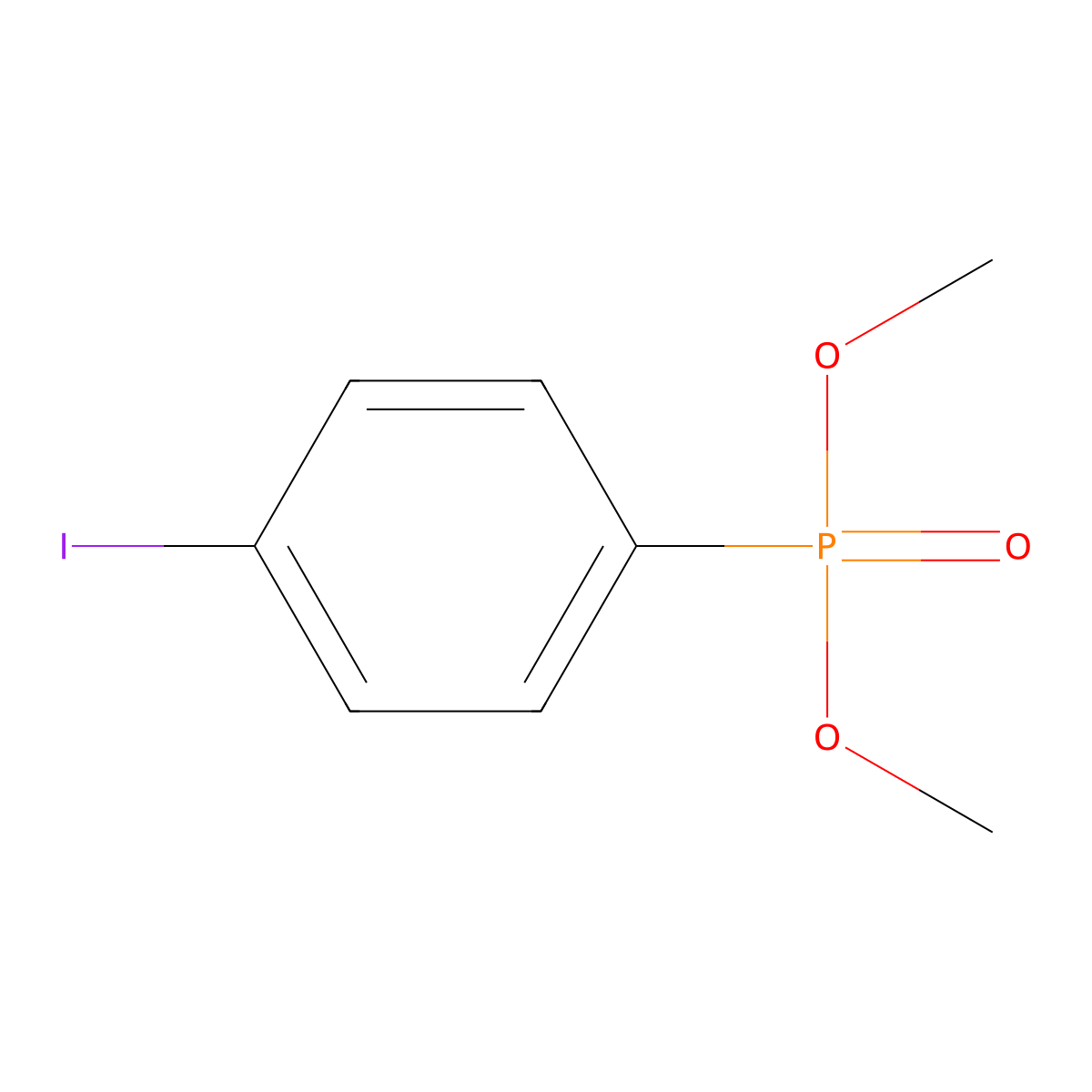 Dimethyl (4-iodophenyl)phosphonate molecular structure, CAS 61110-78-9