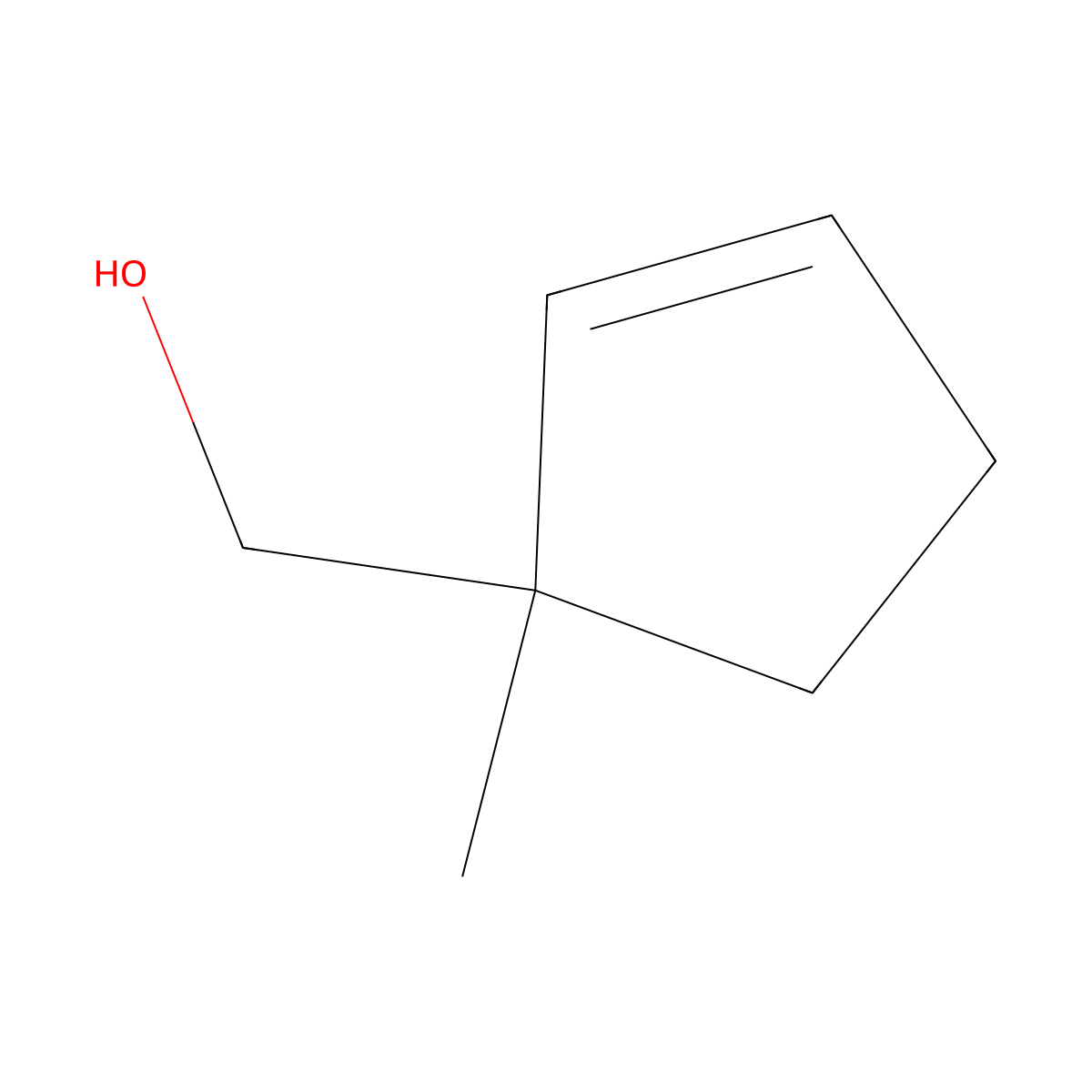 (1-Methylcyclopent-2-en-1-yl)methanol molecular structure, CAS 61111-54-4