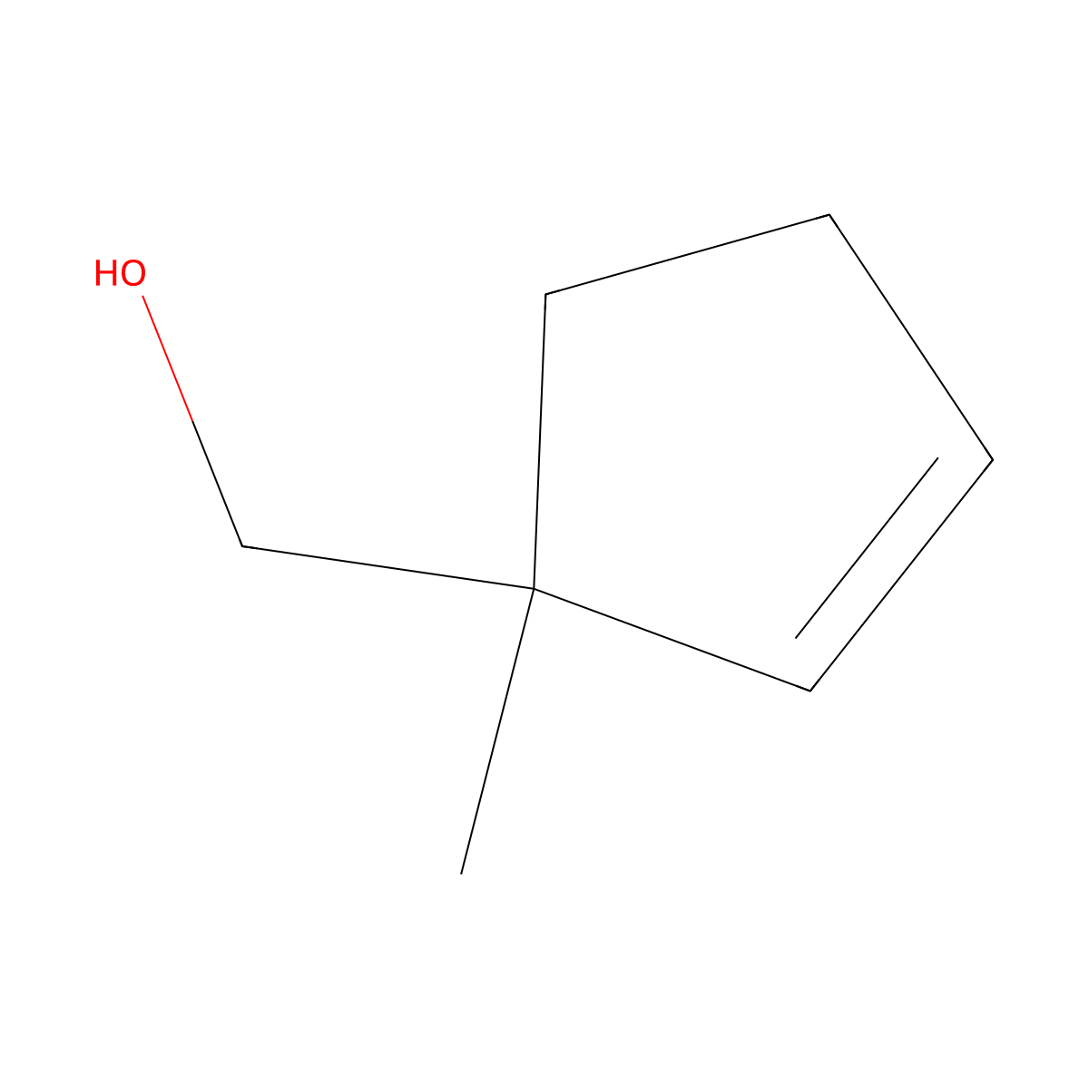(1-Methylcyclopent-2-en-1-yl)methanol molecular structure, CAS 61111-54-4