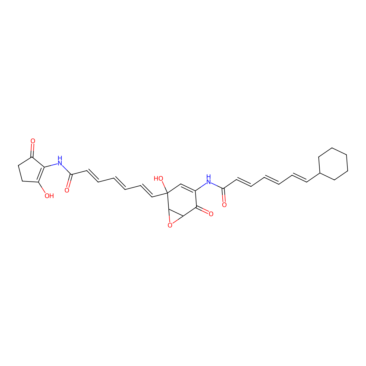 Asukamycin molecular structure, CAS 61116-33-4