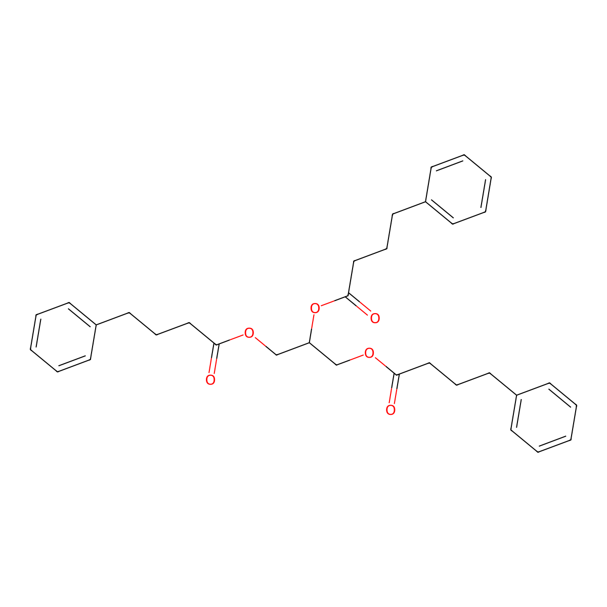 Glycerol Phenylbutyrate molecular structure, CAS 611168-24-2